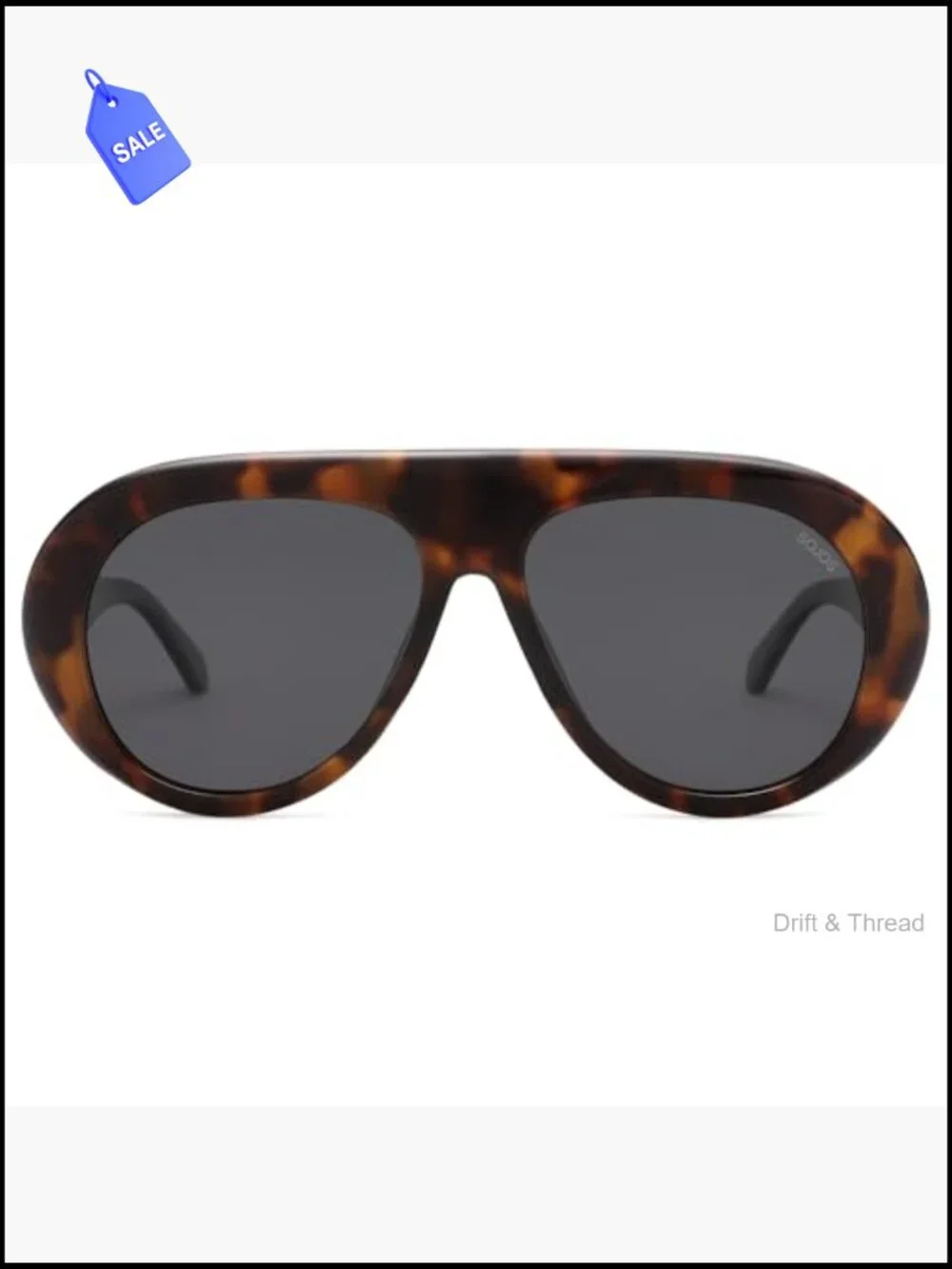 Oversized Retro Aviator Sunglasses UV400 Polarized Shield Unisex